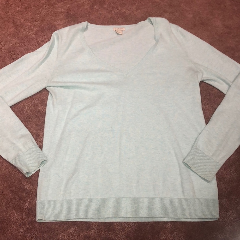 J Crew baby blue long sleeve